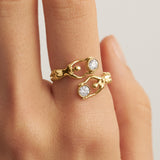 Aliança Nós Ouro Amarelo 18k