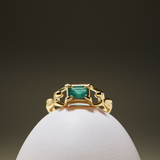 ANEL-ALIANCA-OURO-18K-ESMERALDA-NOIVADO-CORPOS-UNIAO-MERGULHO