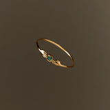 Anel Allegra Esmeralda Ouro 18k