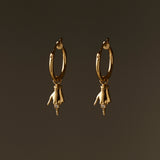 Brinco Argola Petit Genet Ouro 18k