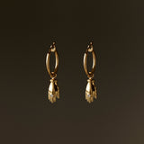 Brinco Argola Petit Cora Ouro 18k