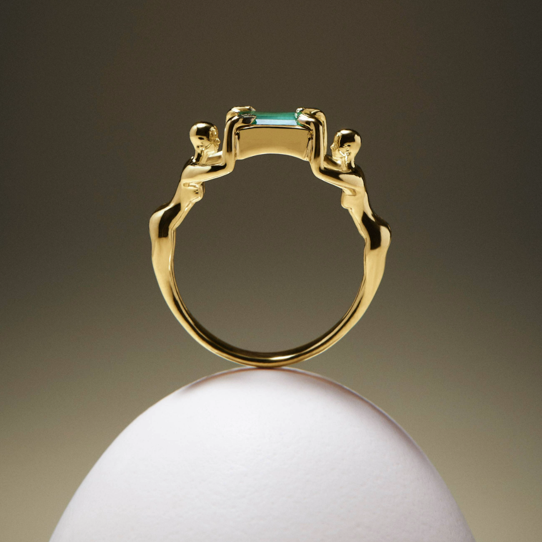 PAOLA-VILAS-OURO-18K-ALIANÇAS-ANEIS-CASAMENTO-NOIVADO-ESMERALDA