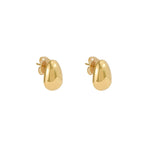 Brinco em prata 925 com banho de ouro 18k de ovo