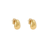 Brinco em prata 925 com banho de ouro 18k de ovo