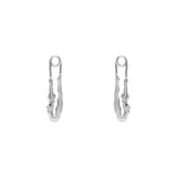 Brinco Paola Vilas em prata 925 de alfinete com corpo feminino