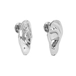 Brinco Paola Vilas de orelha esculpida em prata 925