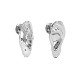 Brinco Paola Vilas de orelha esculpida em prata 925