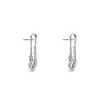 Brinco Paola Vilas de alfinete com corpo feminino em prata 925