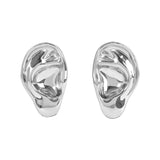 Brinco Paola Vilas em prata 925 de orelha esculpida