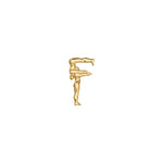 Colar Paola Vilas em ouro 18k letra F com corpos femininos