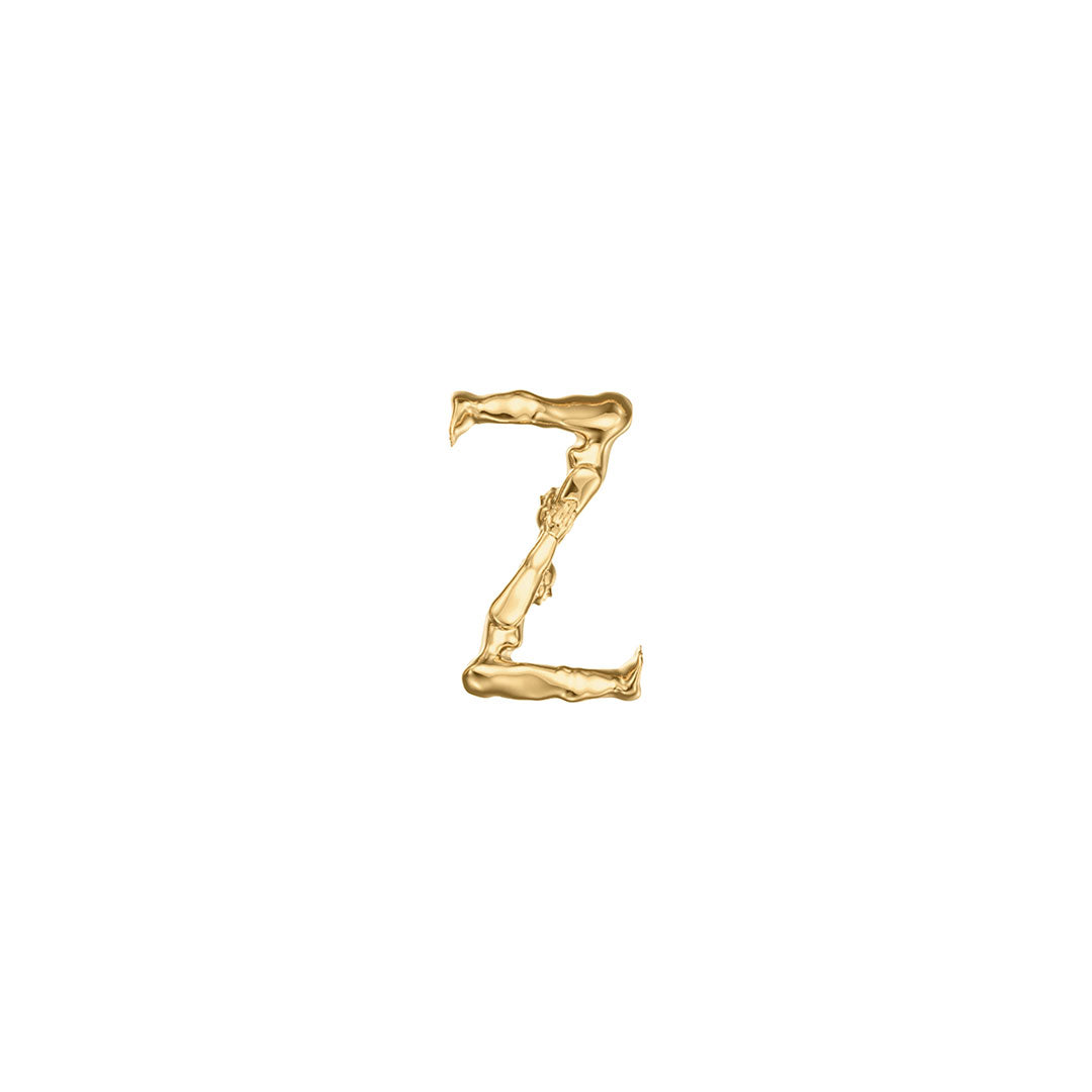 Colar Paola Vilas em ouro 18k letra Z com corpos femininos