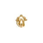 Anel de prata 925 com banho de ouro 18k de mulher grávida