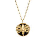 Colar de signo de áries em prata 925 com banho em ouro 18k