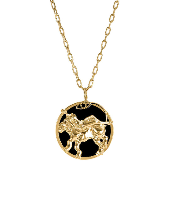 Colar de signo de leão em prata 925 com banho em ouro 18k