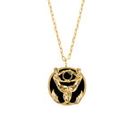 Colar de signo de peixes em prata 925 com banho em ouro 18k