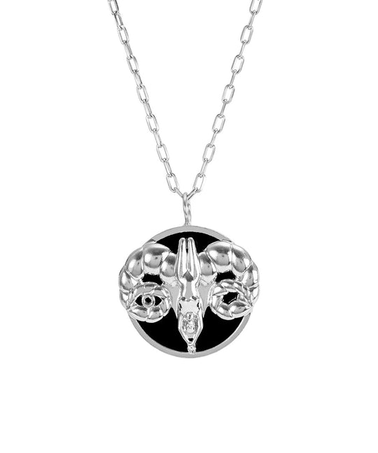 Colar de signo de áries em prata 925