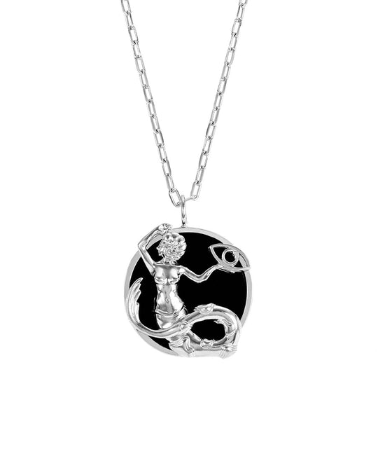 Colar de signo de capricórnio em prata 925