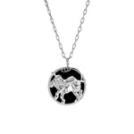 Colar de signo de leão em prata 925