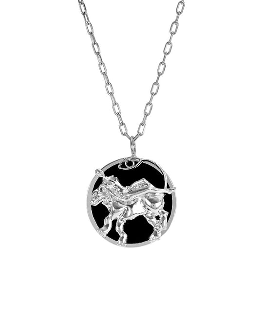 Colar de signo de leão em prata 925