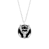 Colar de signo de peixes em prata 925