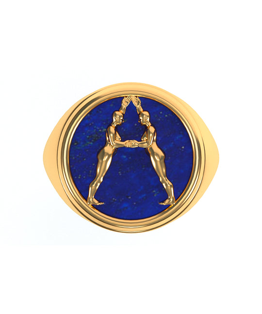 Anel Alfabeto em Ouro 18k