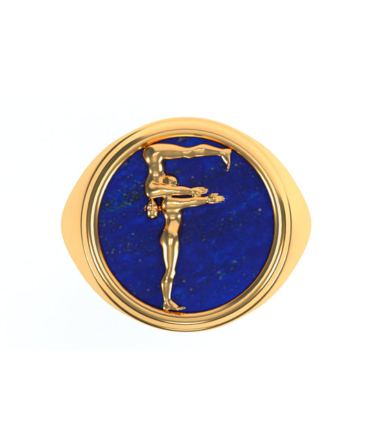 Anel Alfabeto em Ouro 18k
