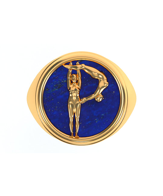 Anel Alfabeto em Ouro 18k