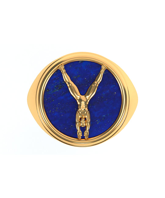 Anel Alfabeto em Ouro 18k