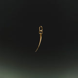 Pendente de cílio em ouro 18k