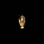 Piercing em ouro 18k mão adornada com diamante